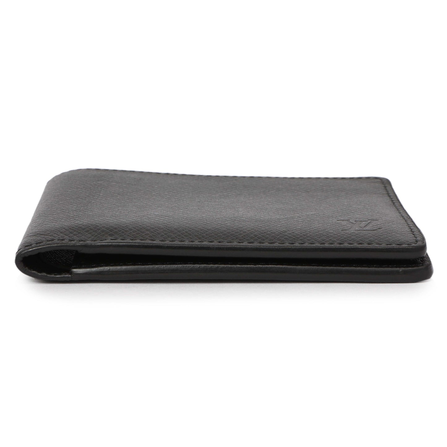 Exclusive Louis Vuitton Black Taiga Multiple Wallet — Back View