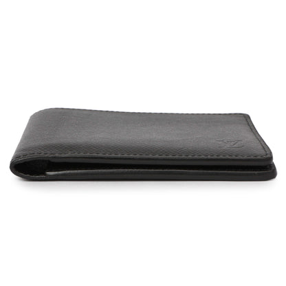 Exclusive Louis Vuitton Black Taiga Multiple Wallet — Back View