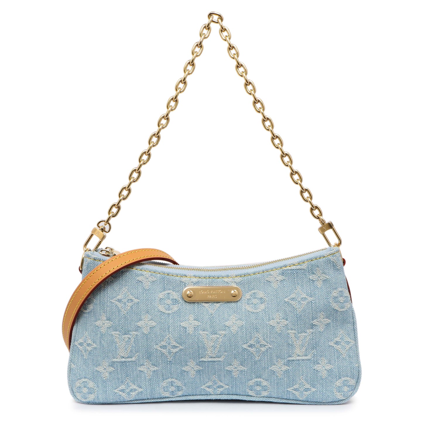 Exclusive Louis Vuitton Monogram Denim Liv Pochette — Front View