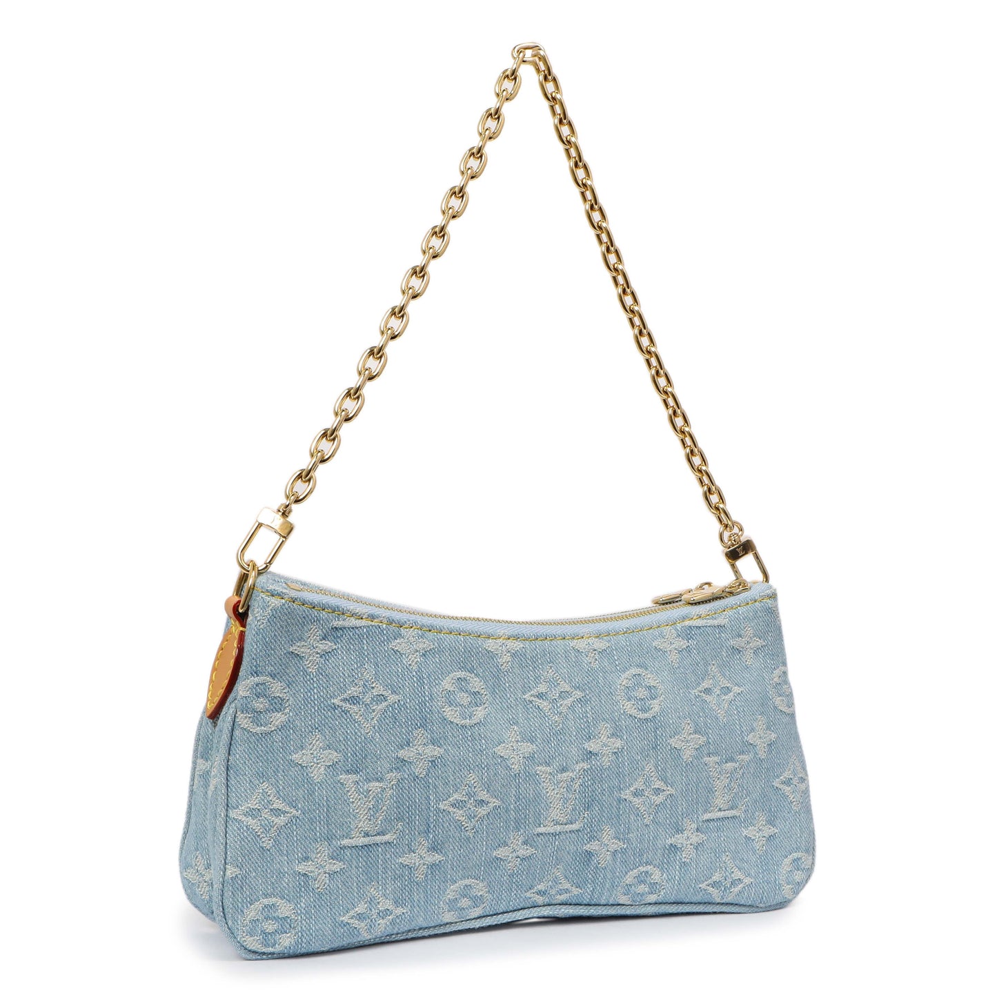 Exclusive Louis Vuitton Monogram Denim Liv Pochette — Side View
