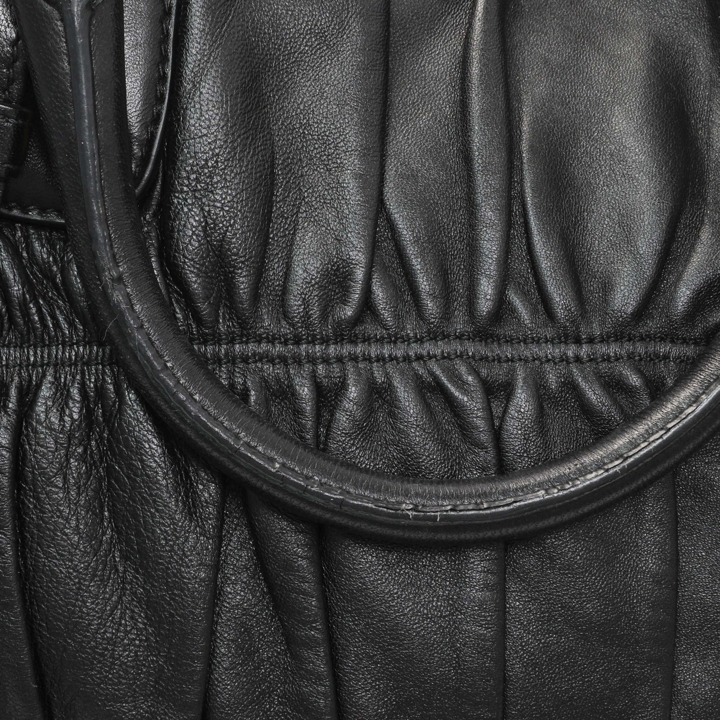 Exclusive Prada Black Nappa Leather Gaufre Tote — Alternate View 10