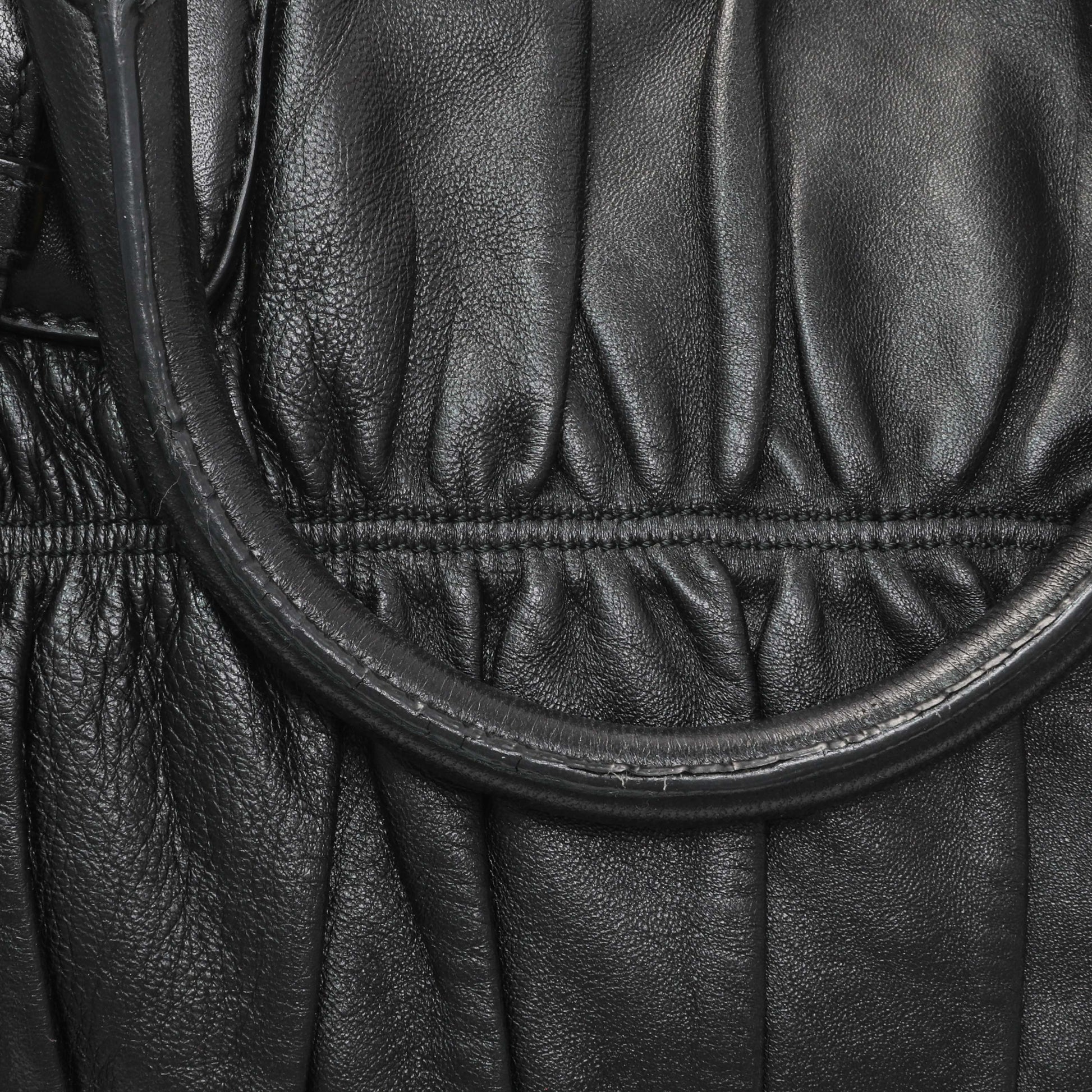 Exclusive Prada Black Nappa Leather Gaufre Tote — Alternate View 10