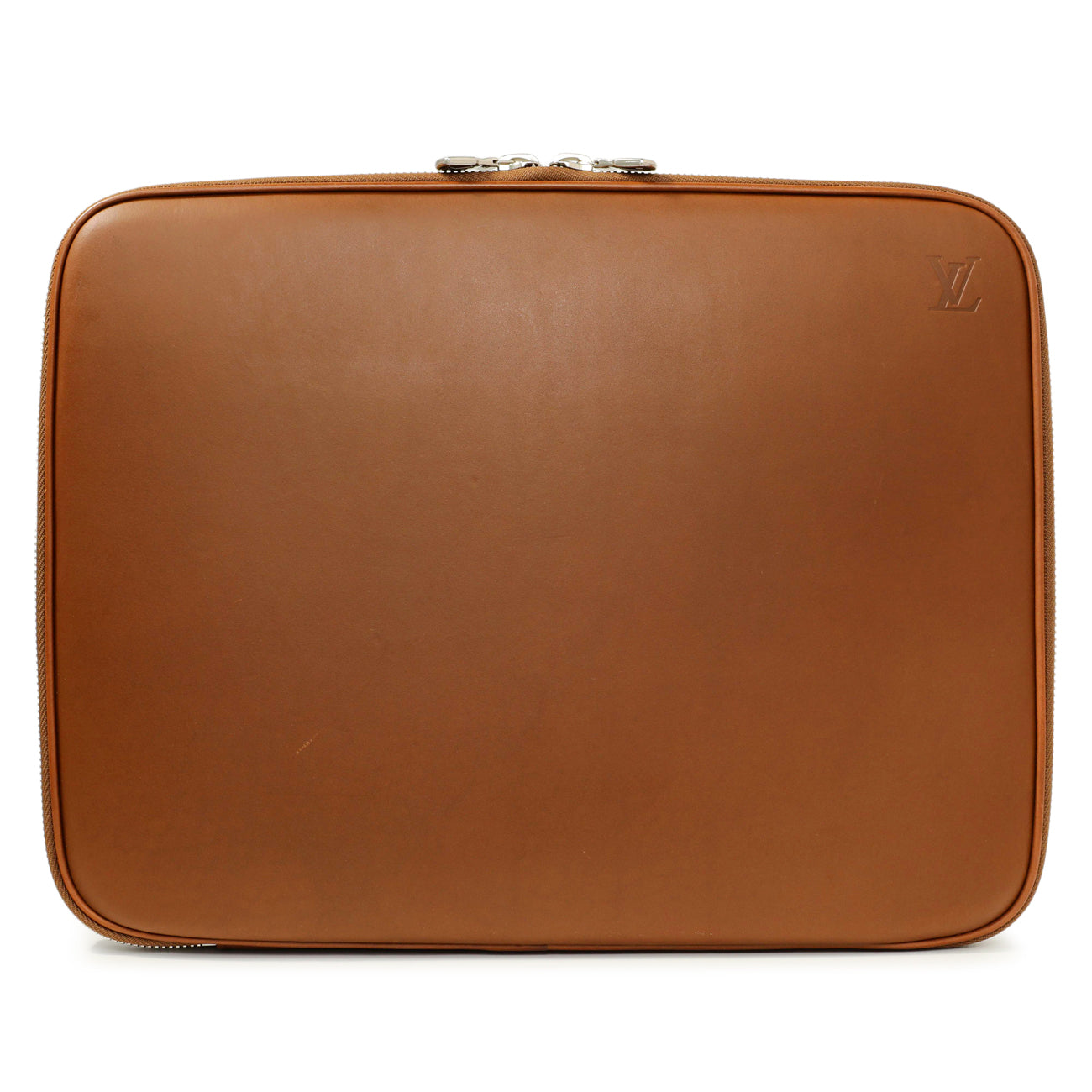 Exclusive Louis Vuitton Tobacco Nomade Laptop Document Case — Front View