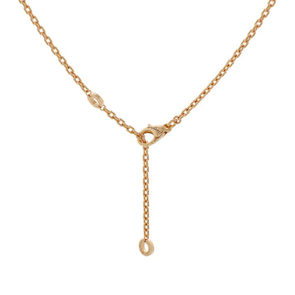 Exclusive Bulgari 18K Rose Gold Black Ceramic B.zero1 Pendant Necklace — Back View