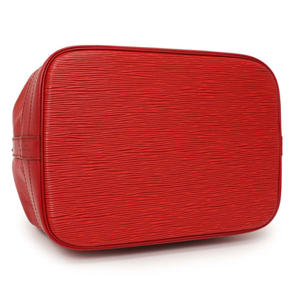 Exclusive Louis Vuitton Red Epi Noe — Back View