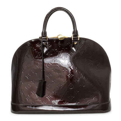 Exclusive Louis Vuitton Amarante Vernis Alma GM — Front View