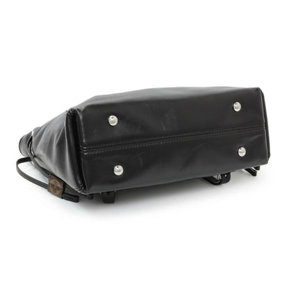 Exclusive Louis Vuitton Black Lambskin Off Duty Backpack Vibe — Back View
