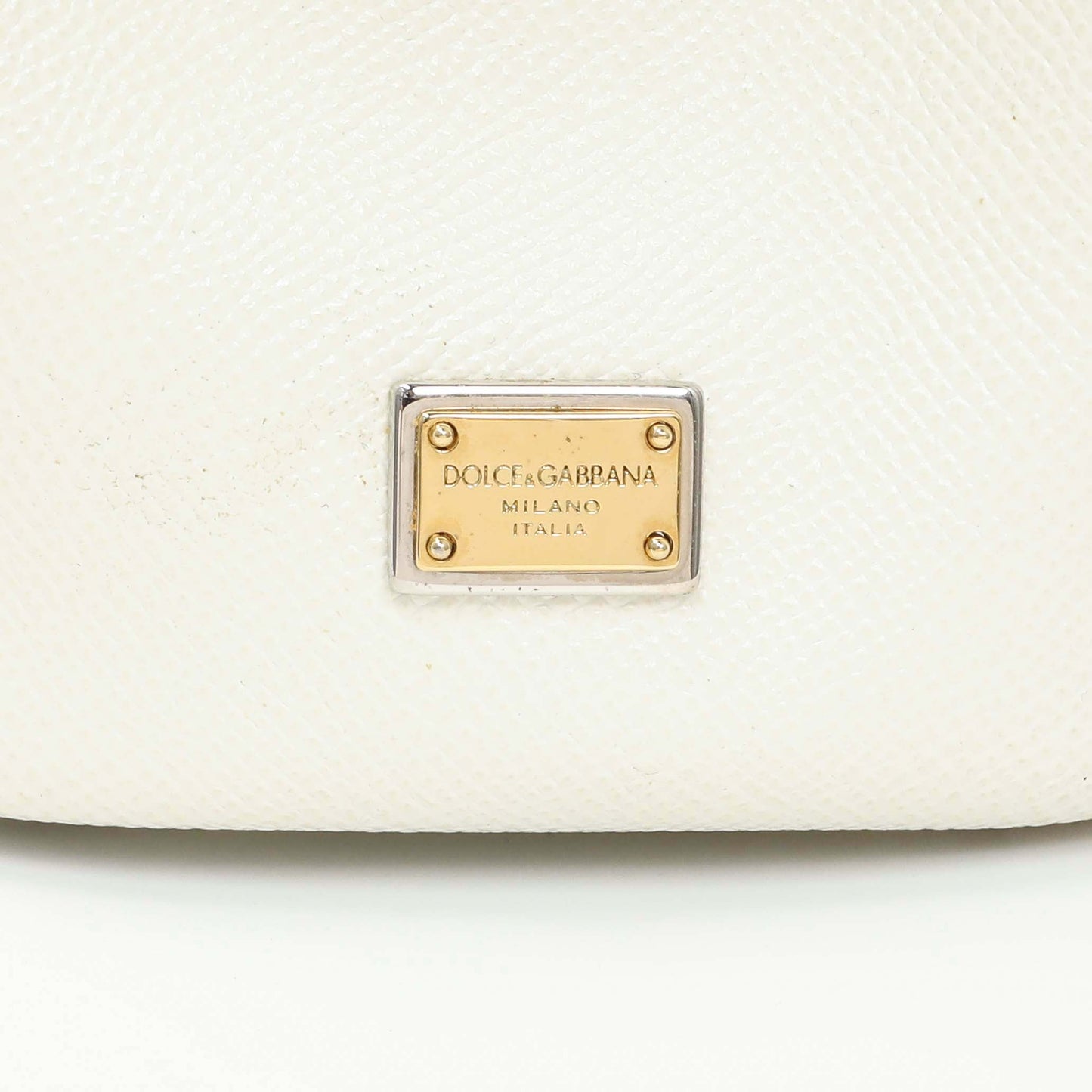 Exclusive Dolce & Gabbana White Dauphine Miss Sicily Satchel — Alternate View 10
