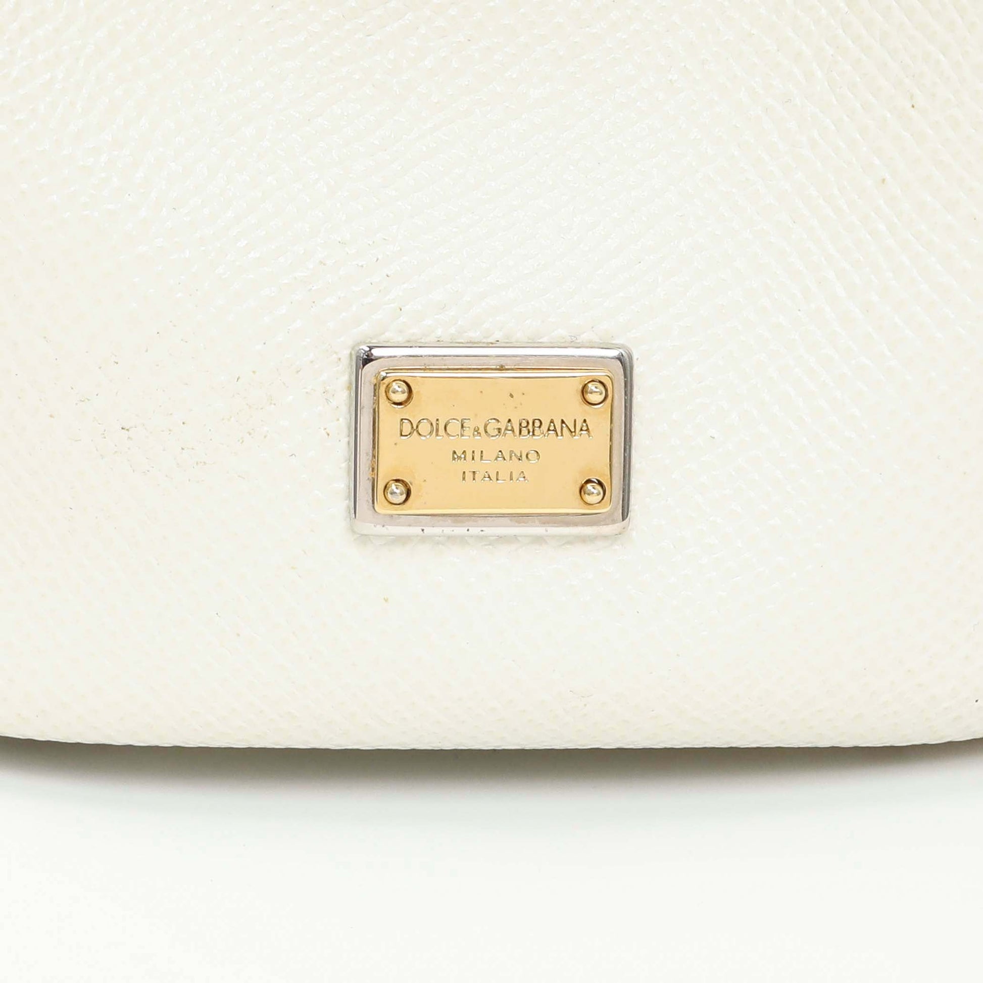 Exclusive Dolce & Gabbana White Dauphine Miss Sicily Satchel — Alternate View 10