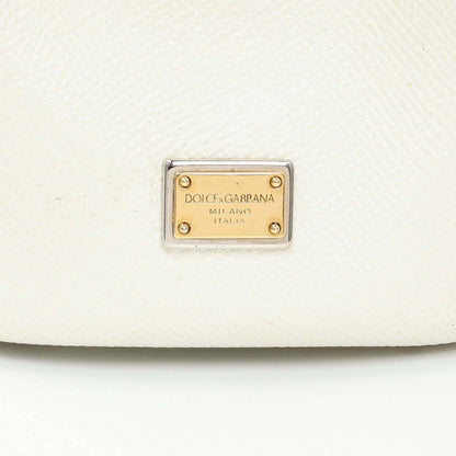 Exclusive Dolce & Gabbana White Dauphine Miss Sicily Satchel — Alternate View 10