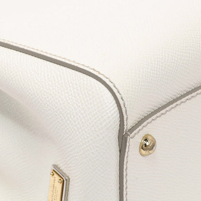Exclusive Dolce & Gabbana White Dauphine Miss Sicily Satchel — Top View