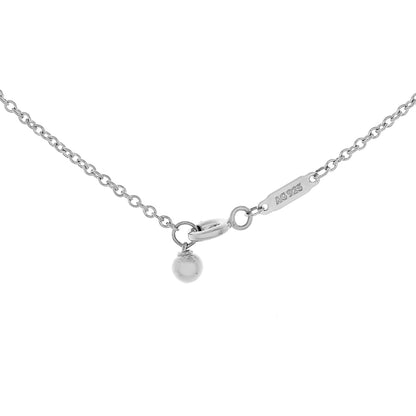 Exclusive Tiffany & Co. Sterling Silver HardWear Ball Pendant Necklace — Back View