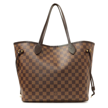 Exclusive Louis Vuttion Damier Ebene Neverfull MM — Front View