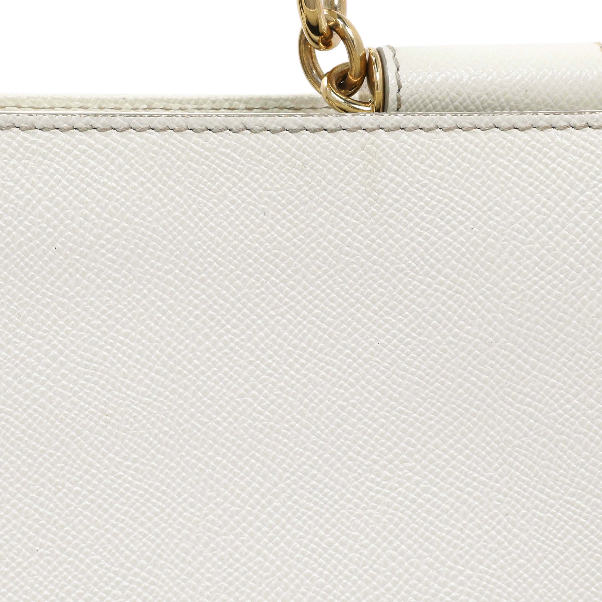 Exclusive Dolce & Gabbana White Dauphine Miss Sicily Satchel — Alternate View 11