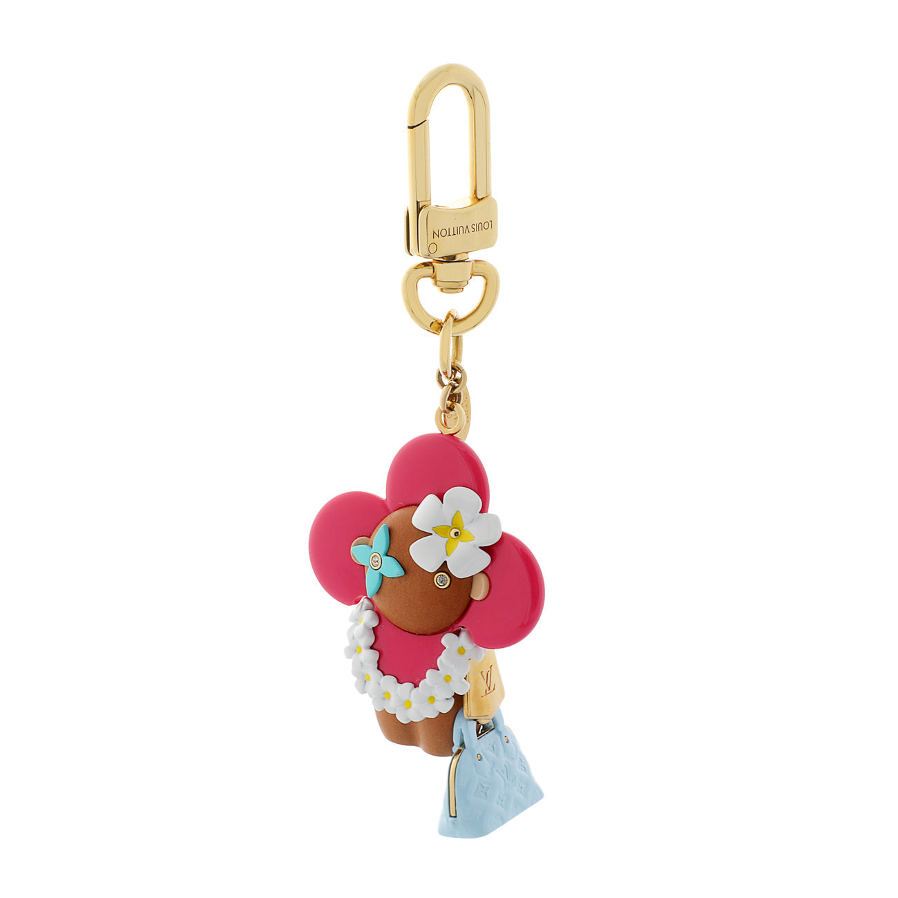Exclusive Louis Vuitton Vivienne Hawaii Bag Charm Key Holder — Front View