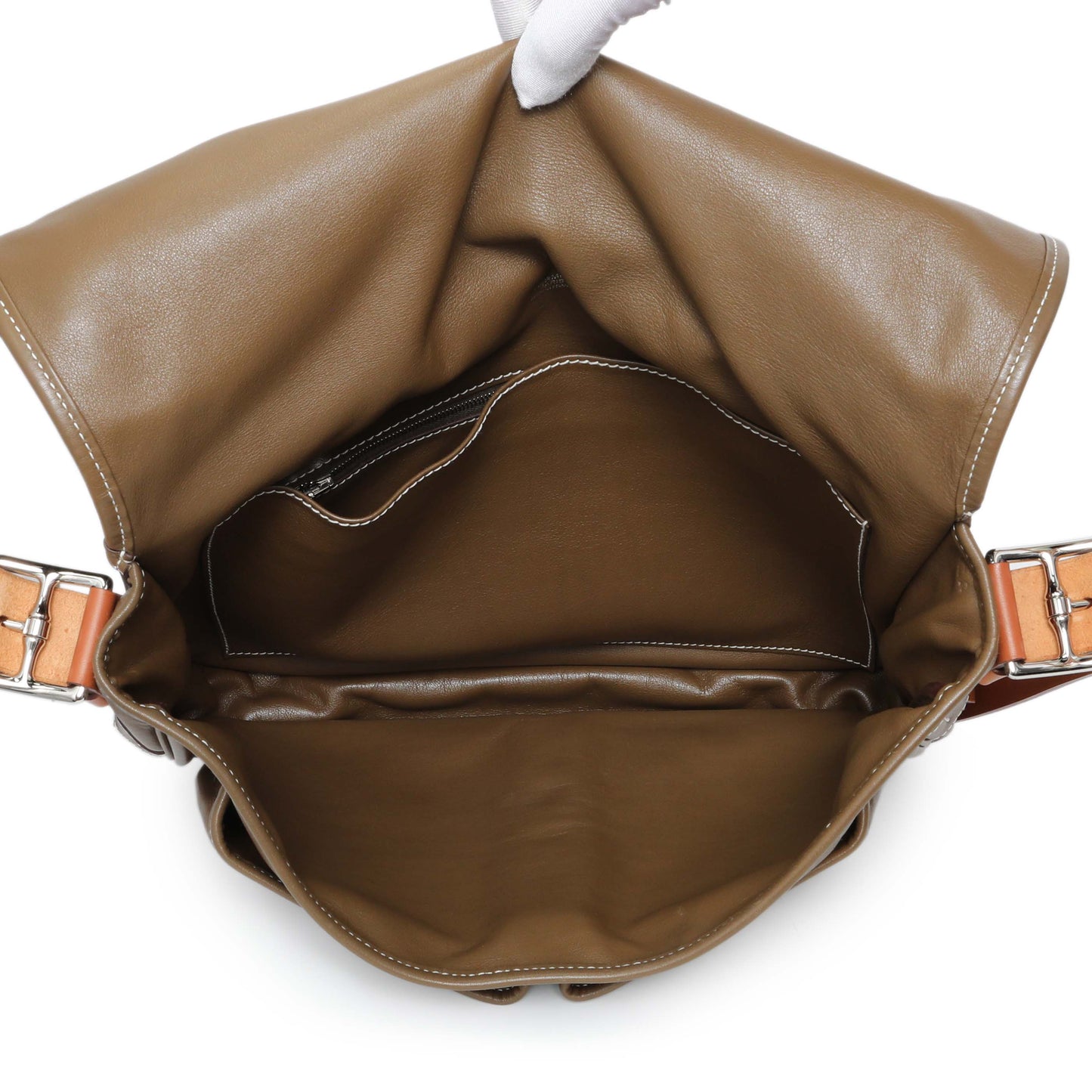Exclusive Hermes Barda 35 Messenger Bag — Top View