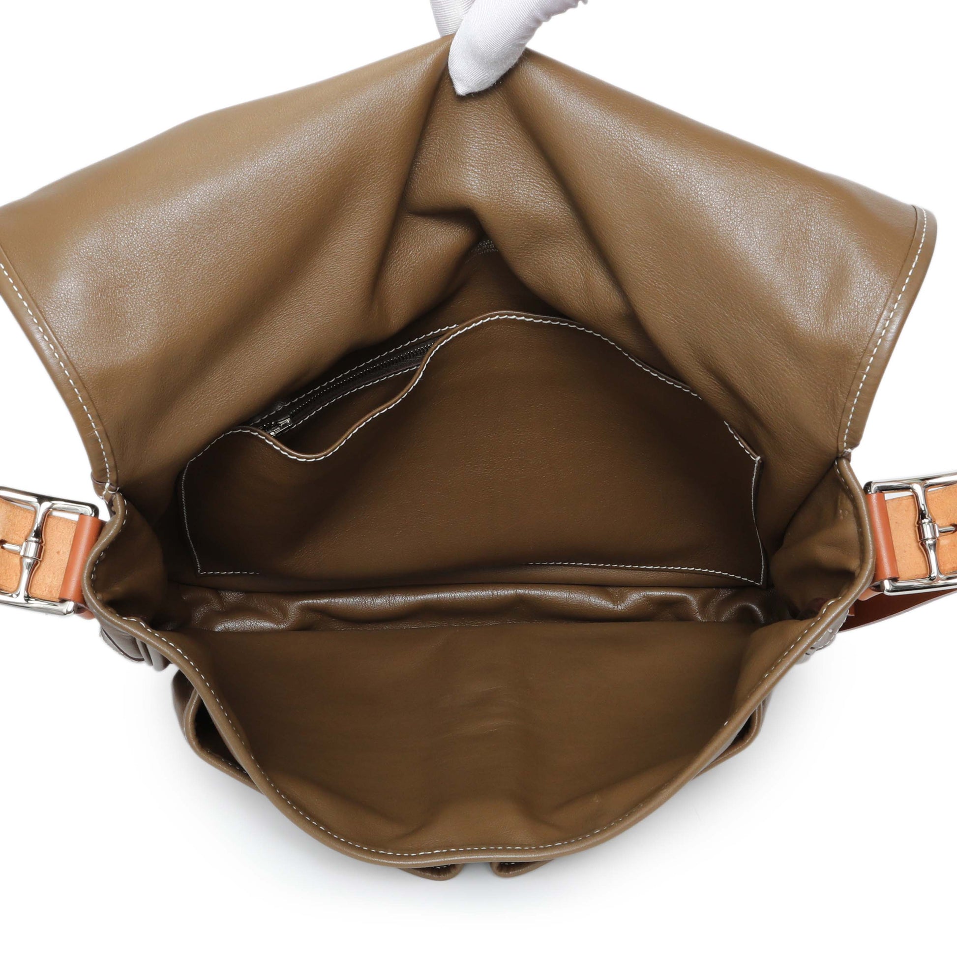 Exclusive Hermes Barda 35 Messenger Bag — Top View