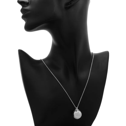 Exclusive Tiffany & Co. Sterling Silver HardWear Ball Pendant Necklace — Detail View