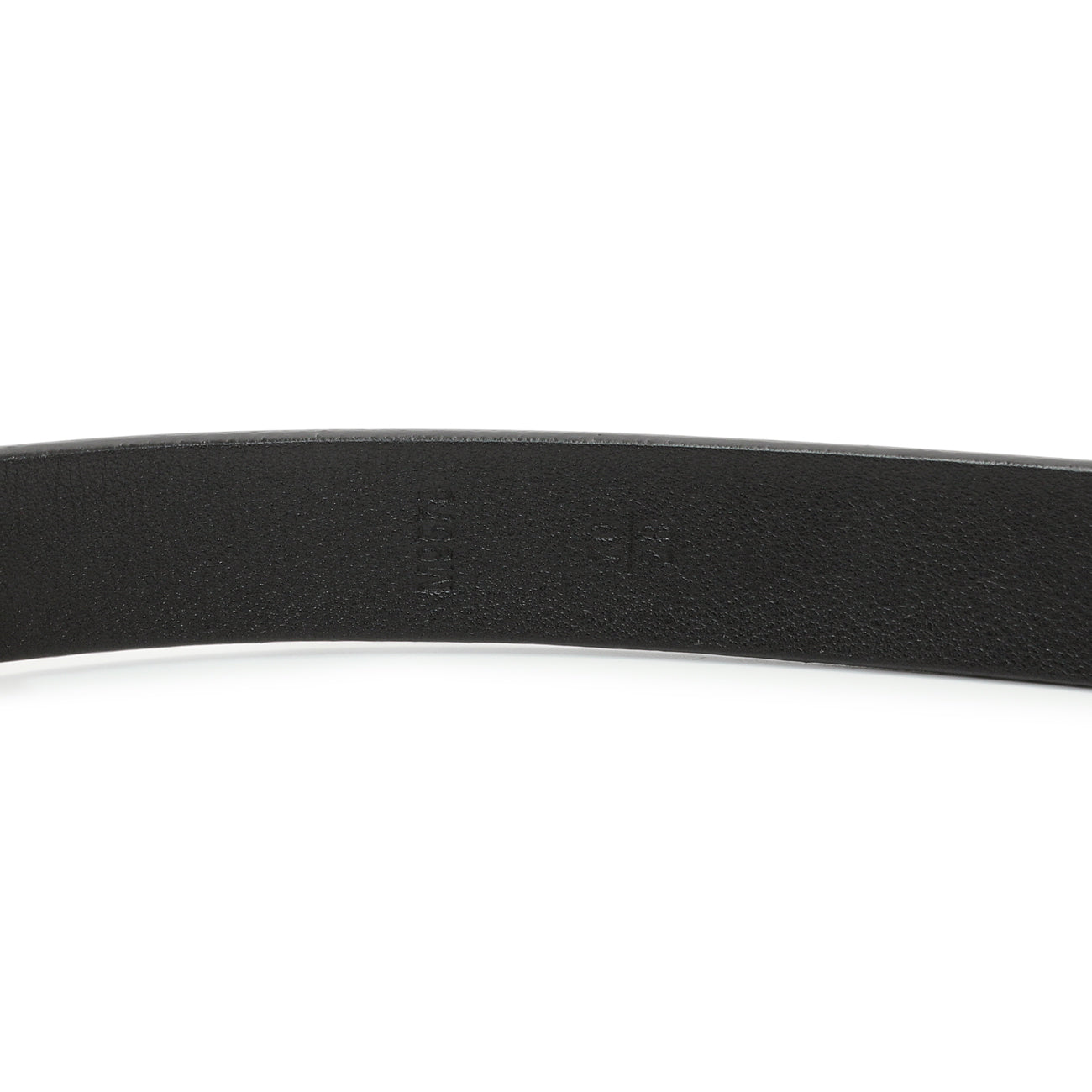 Exclusive Louis Vuitton Black Calfskin Initiales 20mm Belt — Back View