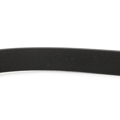 Exclusive Louis Vuitton Black Calfskin Initiales 20mm Belt — Back View