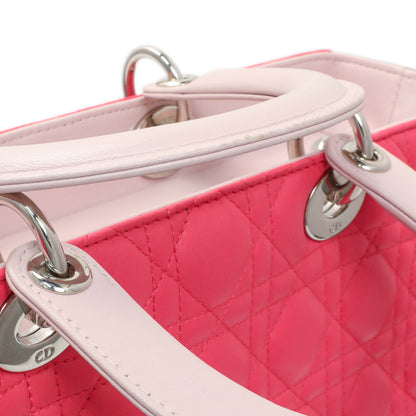 Exclusive Christian Dior Lambskin Cannage Tri Color Large Lady Dior — Alternate View 15
