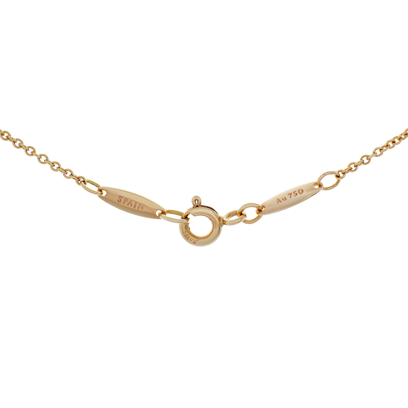 Exclusive Tiffany & Co. 18K Rose Gold 9mm Bean Pendant — Top View