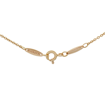Exclusive Tiffany & Co. 18K Rose Gold 9mm Bean Pendant — Back View