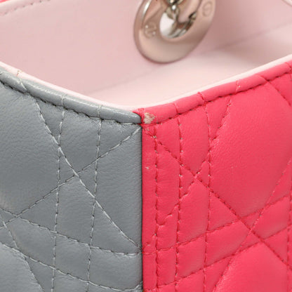Exclusive Christian Dior Lambskin Cannage Tri Color Large Lady Dior — Alternate View 8