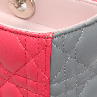Exclusive Christian Dior Lambskin Cannage Tri Color Large Lady Dior — Alternate View 9