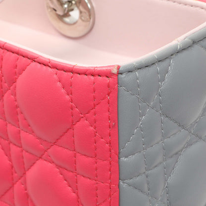 Exclusive Christian Dior Lambskin Cannage Tri Color Large Lady Dior — Alternate View 11