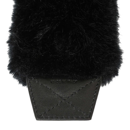 Exclusive Givenchy Black Faux Fur Logo Strap Cover — Top View