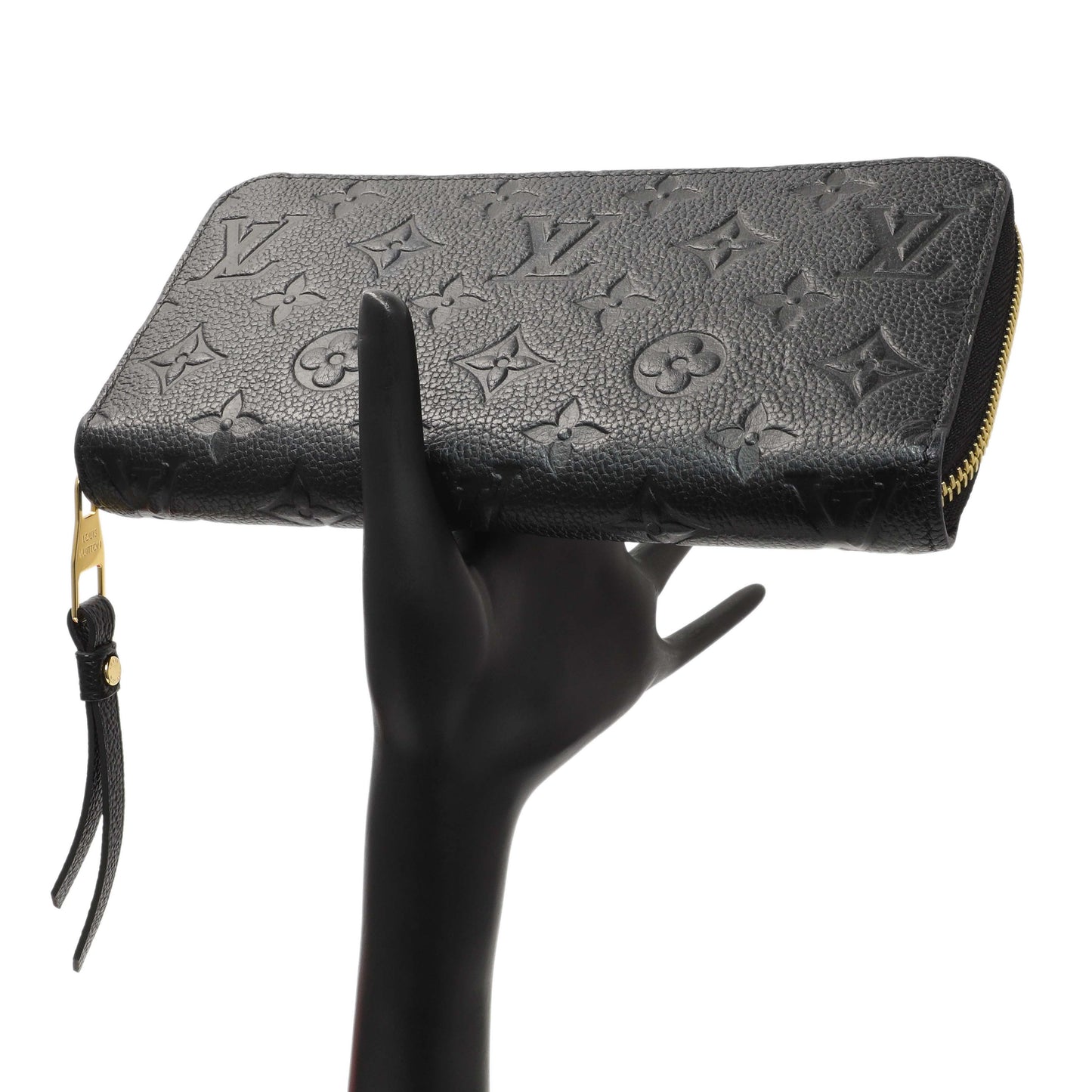 Exclusive Louis Vuitton Black Empreinte Zippy Wallet — Lifestyle View