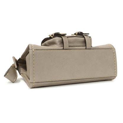 Exclusive Chloe Cashmere Grey Buffalo Mini Edith — Back View