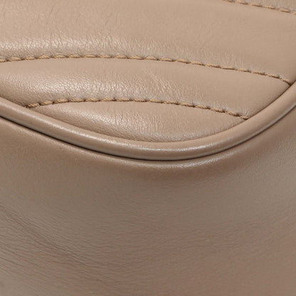 Exclusive Gucci Porcelain Rose Calfskin Matelasse Small GG Marmont Chain Shoulder Bag — Alternate View 7