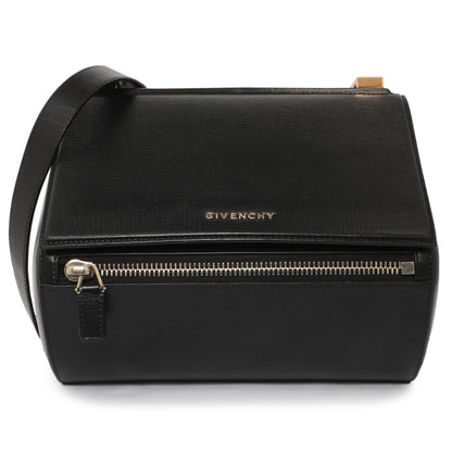 Exclusive Givenchy Black Calfskin Medium Pandora Box — Front View