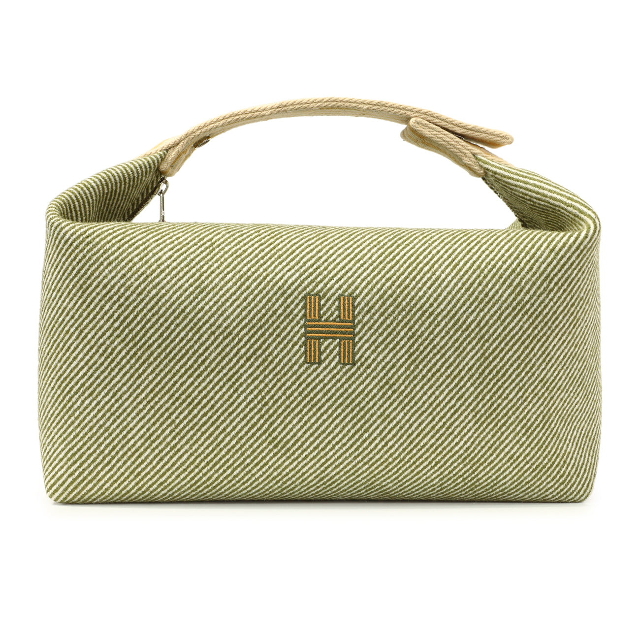 Exclusive Hermes Wool Large Bride-A-Brac Pouch — Front View