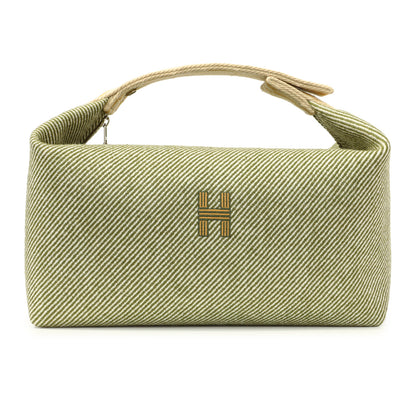 Exclusive Hermes Wool Large Bride-A-Brac Pouch — Front View