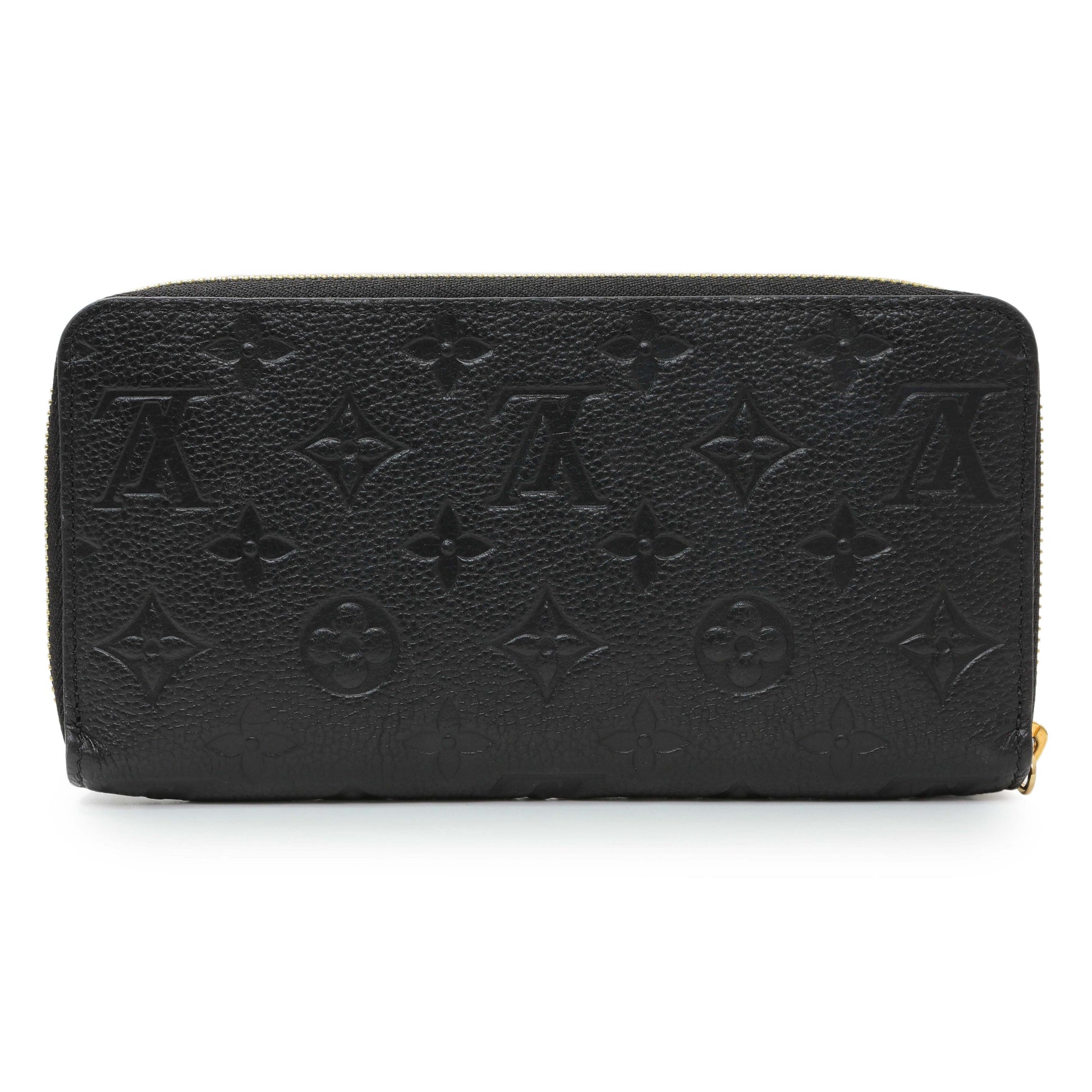 Exclusive Louis Vuitton Black Empreinte Zippy Wallet — Side View