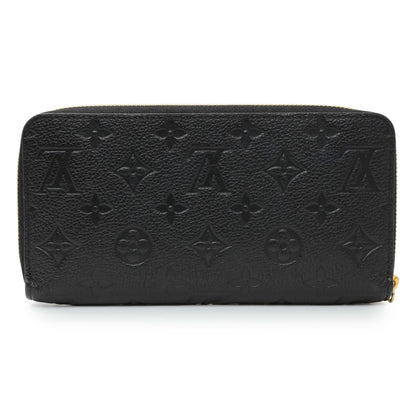 Exclusive Louis Vuitton Black Empreinte Zippy Wallet — Side View