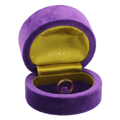 Exclusive Gucci 18K Yellow Gold Icon Heart Band Ring — Top View