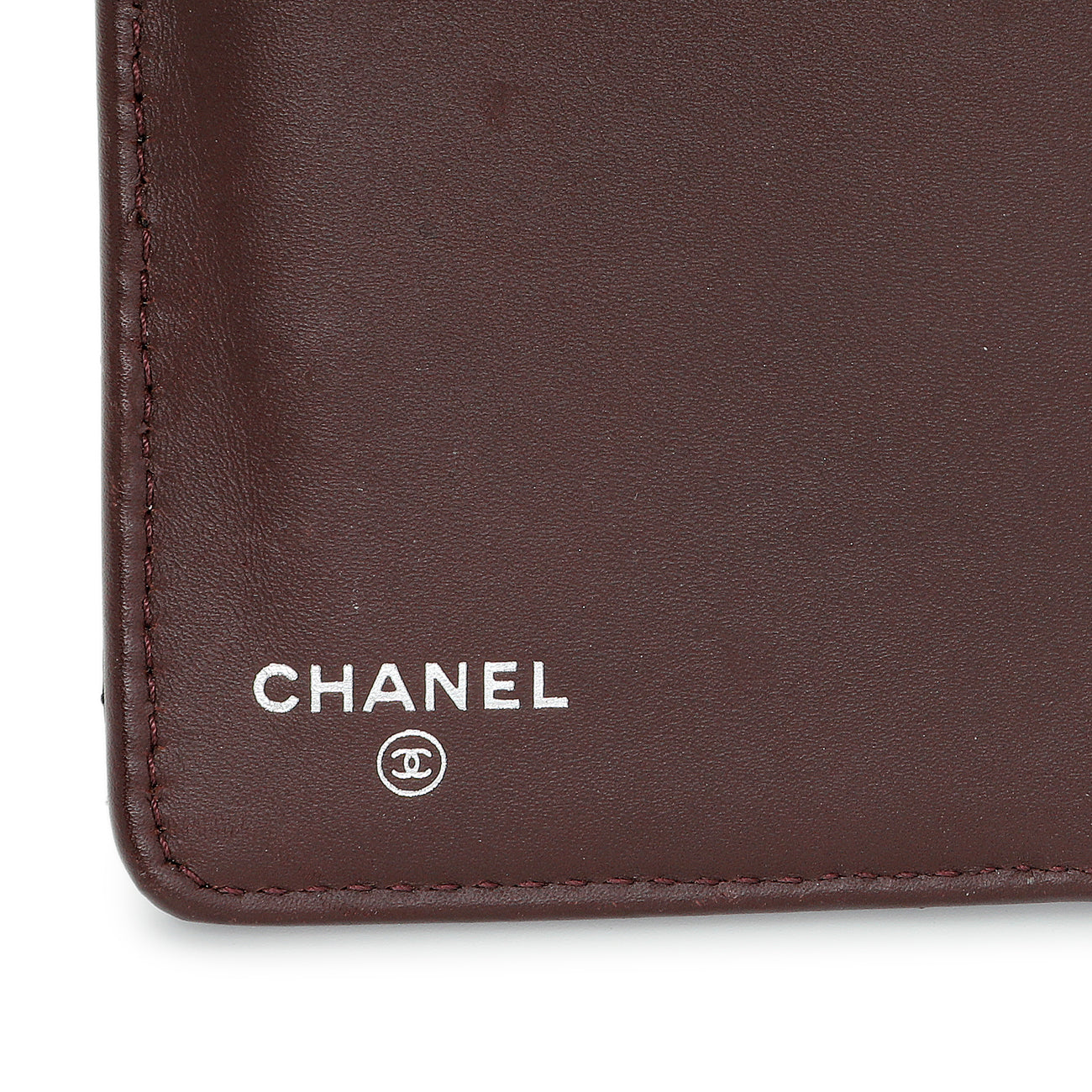 Exclusive Chanel Black Caviar Quilted CC French Wallet — Detail View