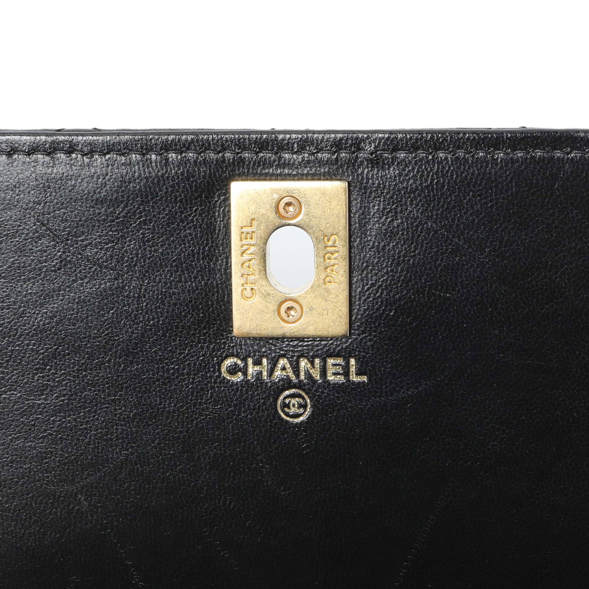 Exclusive Chanel Black Lambskin Quilted Pillow Crush Adjustable Chain Wallet On Chain — Alternate View 11