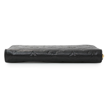 Exclusive Louis Vuitton Black Empreinte Zippy Wallet — Back View