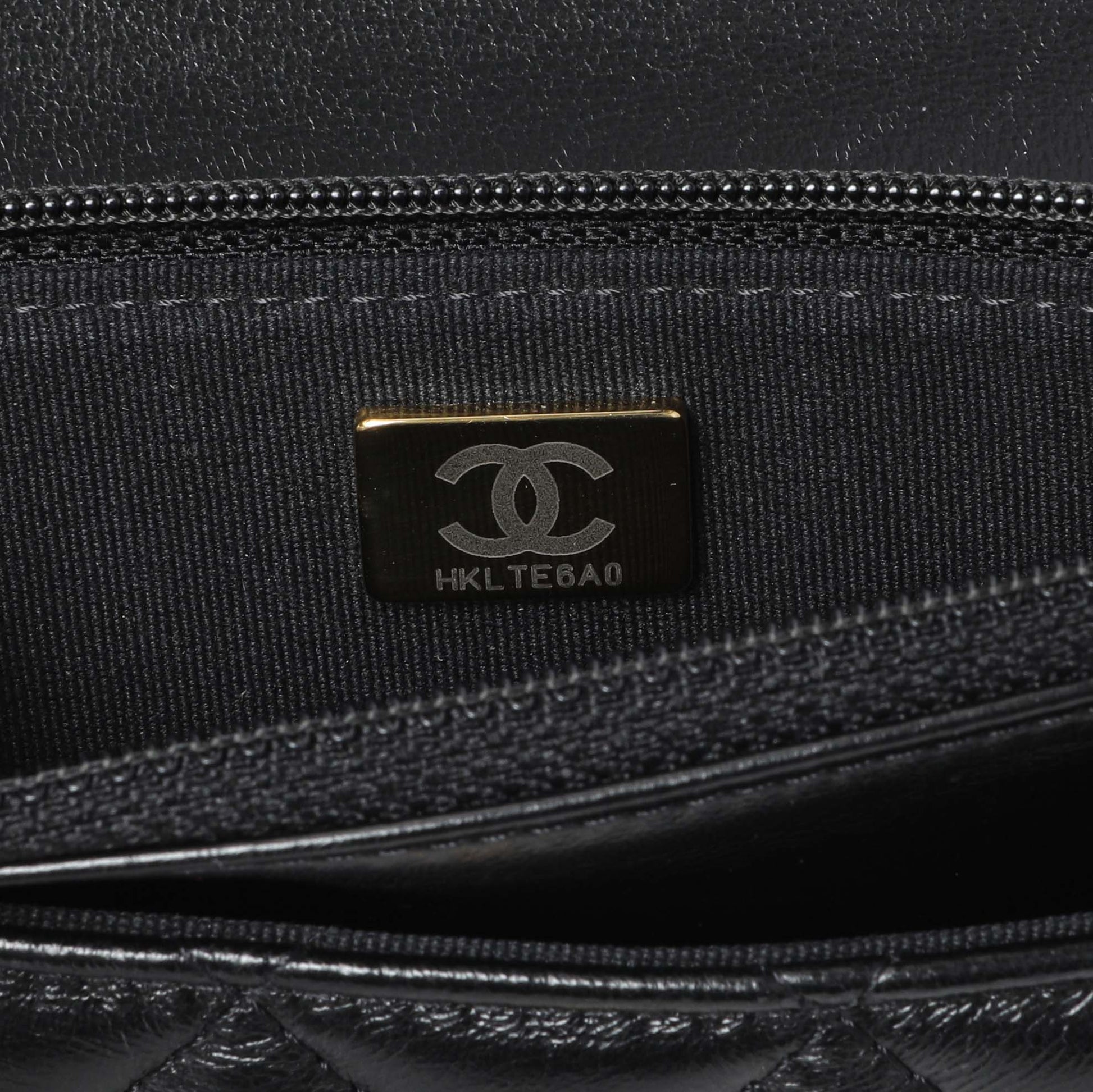 Exclusive Chanel Black Lambskin Quilted Pillow Crush Adjustable Chain Wallet On Chain — Alternate View 13
