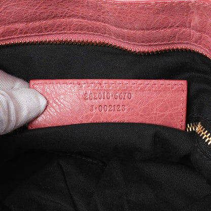 Exclusive Balenciaga Pink Agneau Classic Gold Hardware Velo — Alternate View 10