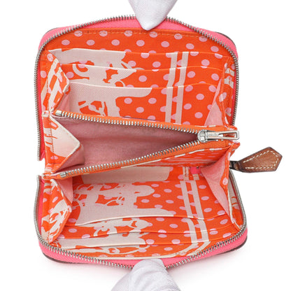 Exclusive Hermes Pink Epsom Silk'in Change Purse — Top View