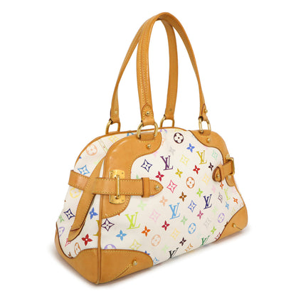 Exclusive Louis Vuitton White Multicolor Monogram Claudia — Side View