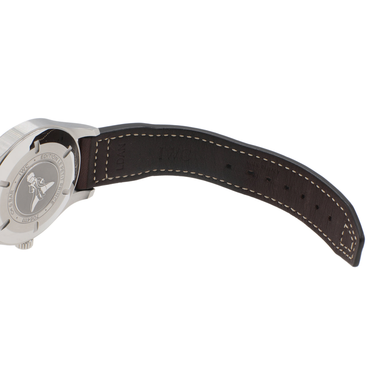 Exclusive IWC Stainless Steel Pilot Mark XVIII "Petit Prince" IW327010 — Detail View