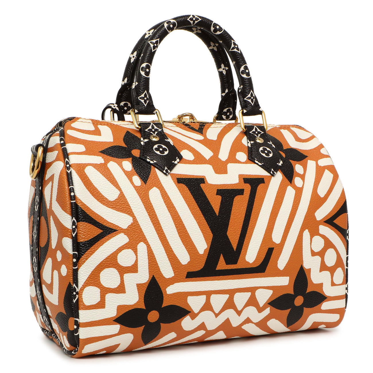 Exclusive Louis Vuitton Monogram Giant Crafty Speedy Bandouliere 25 — Side View