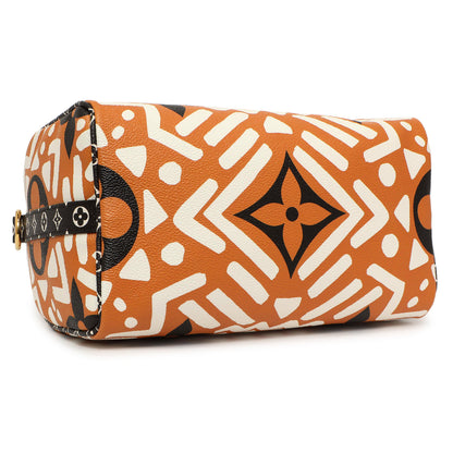 Exclusive Louis Vuitton Monogram Giant Crafty Speedy Bandouliere 25 — Back View